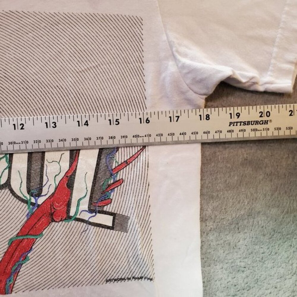 Tool Men Shirt Small White Rock Band‎ Skeleton  Los Angels California Tee READ - Picture 6 of 10